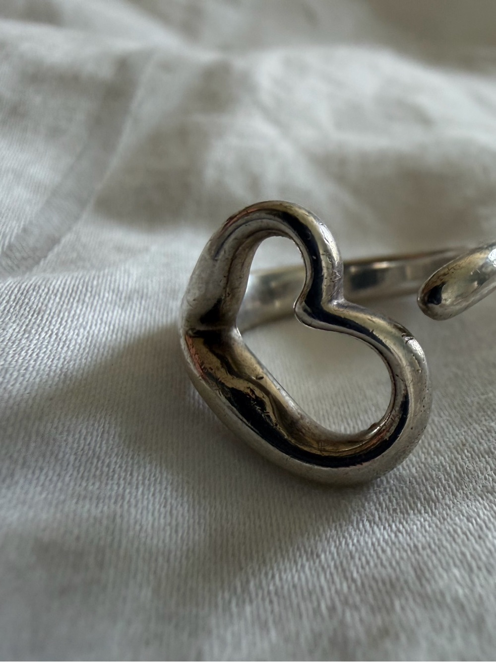 Tiffany & Co. Sterling Silver Peretti OpenHeart Wrap Ring - Silver - Picture 2 of 6